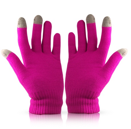 Pink Touch Tip Gloves
