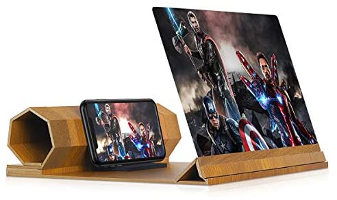 12’’ Screen Magnifier for Smartphone – Mobile Phone 3D Magnifier Projector Screen for Movies, Videos, and Gaming – Foldable Phone Stand with Screen Amplifier – Compatible with All Smartphones